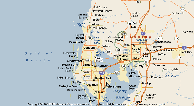 Map Of Safety Harbor 5030